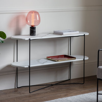 120cm Stone Top Console Table