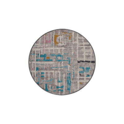 Machine Washable Gray Area Rug