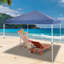 Abri de toit escamotable standard en tissu standard de 12 pi x 12 pi - Bleu-63342433-87377829