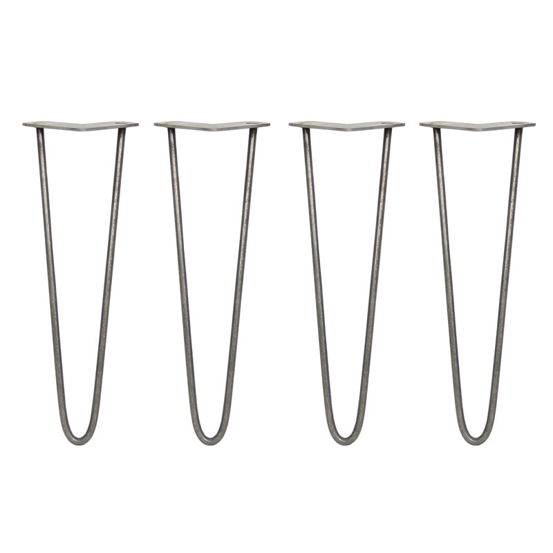 Downend Table Leg, 40.64cm H x 11cm W x 8cm D, Silver