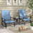 Trystian 2 - Person Metal Patio Dining Set with Square Table