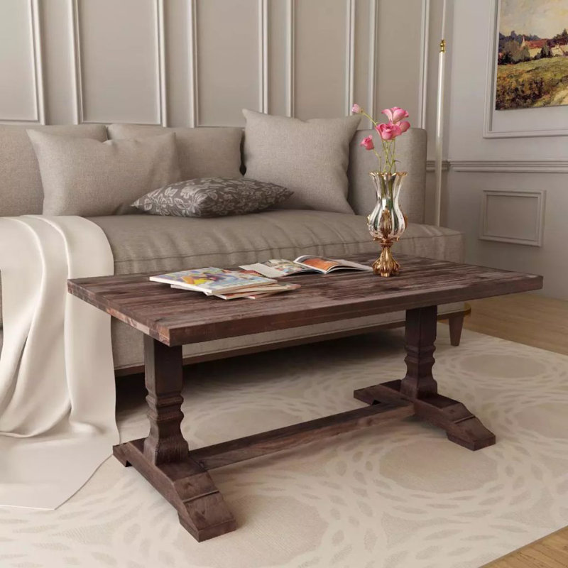 Wexler Solid Wood Trestle Coffee Table