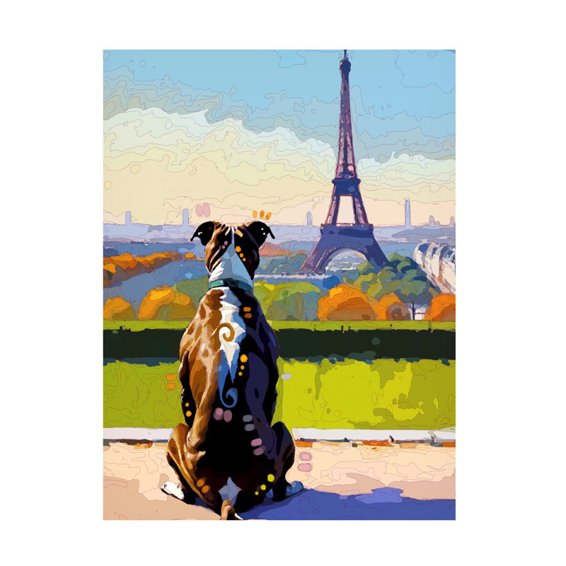Bolog Dean Russo- Evolution Collection Eiffel Pittie Canvas Art, 18" H x 24" W