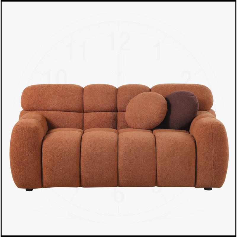 Canapé confortable en guimauve avec structure adaptée aux besoins des États-Unis, H 27,95 po x l 64,96 po x P 35,83 po, 2