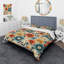 Hooman Mod Floral Nostalgia - Ensemble de housse de couette style Mid-Century - Microfibre de polyester-755057006