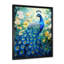 Yunick bleu sarcelle symboliste - art mural paon pour le salon-685990184-685990191