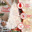 Arbre de Noël blanc 7,5 pi avec fil mémoire-1441207567