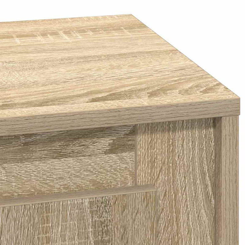 Bedside Cabinet With 2 Pcs 44 X 34.5 X 45 Cm, Sonoma Oak
