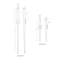 Staff 1 - Light LED Outdoor Armed Sconce-20600614-69834121