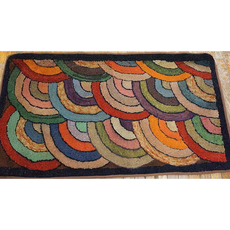 Tapis crocheté américain Happy Happy