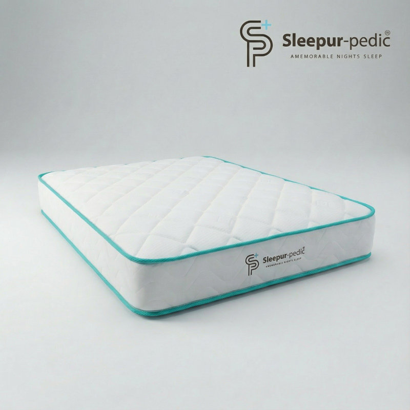 Single Mattress 90 X 190cm, Affordable 3ft Memory Foam and Spring Mattress. Approx. 7 inch/18cm Deep with Quilted Cool Touch Cover & Blue Tape Edge, Fire retardant, Soft-Med Firm Feel Ideal for Bunk Bed and Kids Bed Room