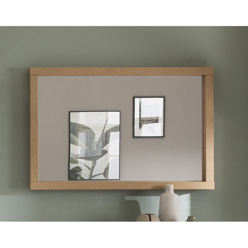 Lafabrica Wood Flat Wall Mirror, Gold