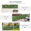 Moren Artificial Leaf Hedge Screen Privacy Fence Panel with Durable UV-Stabilized Sweet Potato Leaves