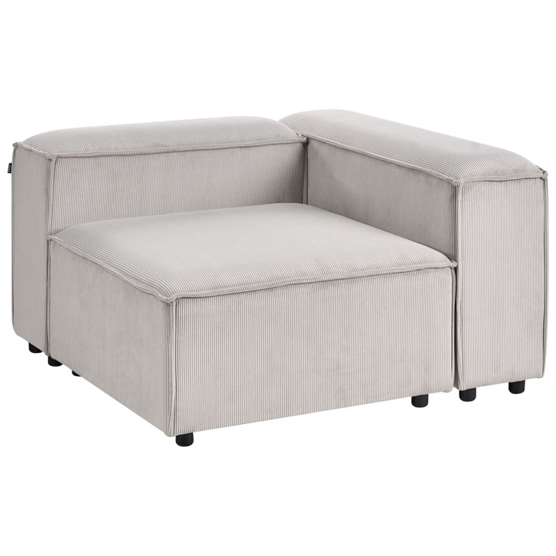Alexs 1 Seater Corduroy Seating Component, Left Hand Facing