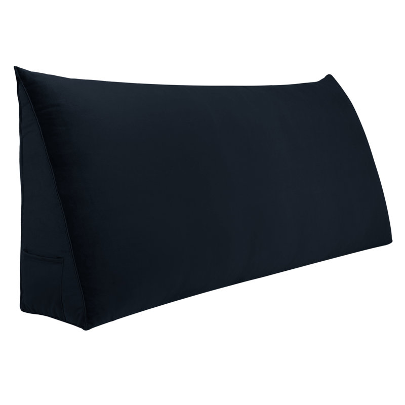 Triangular Backrest Cushion, Black, 50cm x 160cm
