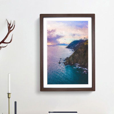 Cable Bay in New Zealand in Abstract - Picture Frame Graphic Art Print