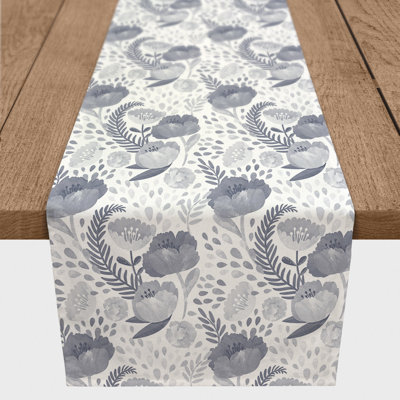 Berny Rectangle Floral Polyester Table Runner