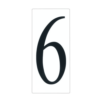 Brookwood 5'' H Plastic House Number