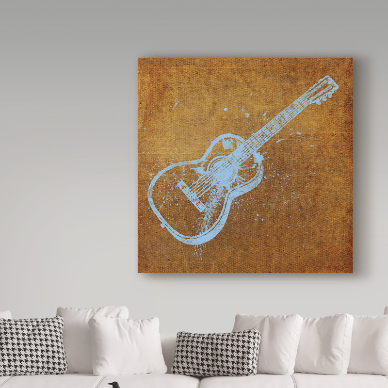 «Acoustique guitare» par Kaior, impression sur toile tendue, H 24 po x l 24 po x P 2 po