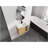 24'' Wall-Mounted Bathroom Vanity With White Ceramic Sink & Soft-Close Door, , Light Oak-120049330-120049329