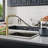 Pull Down Single Handle Kitchen Faucet With Deck Plate, Handles and Supply Lines-73212064
