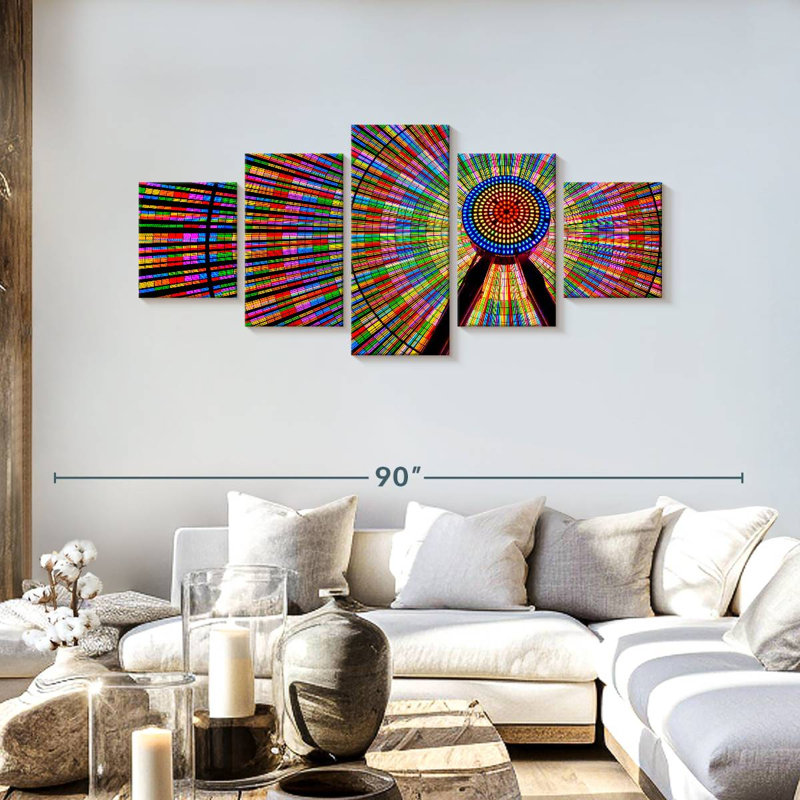 Couleurs de la grande roue, H 30 po x l 68 po