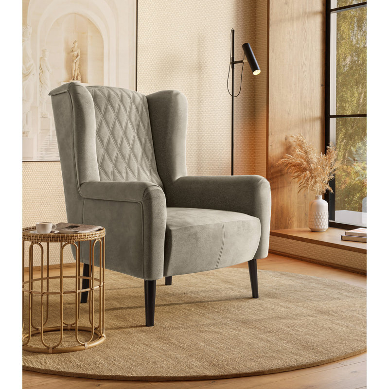 Smelser Upholstered Armchair, Beige