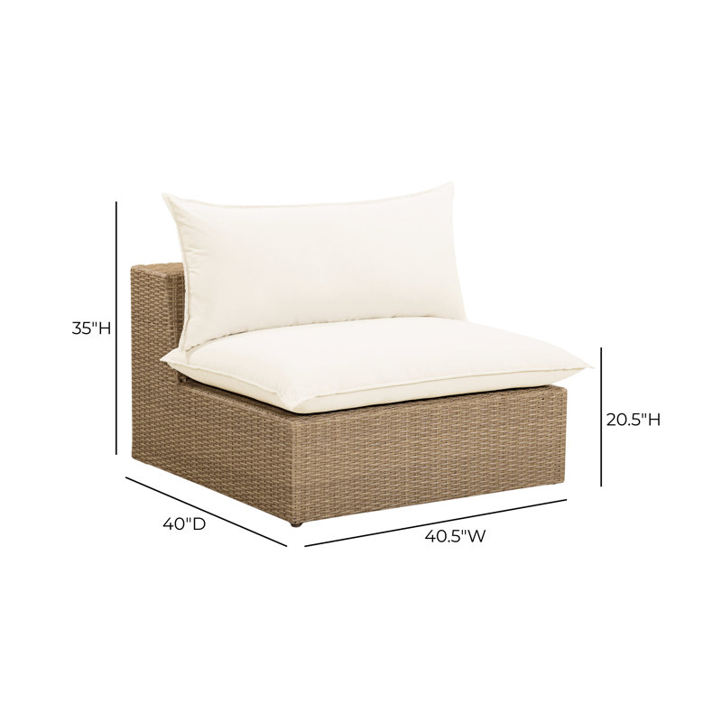 Chaise d'extérieur sans accoudoirs Cali