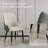Silva Modern Faux Leather Dining Chair, Metal Legs, Density Sponge Pre-Assembly-1317579663-1317579662
