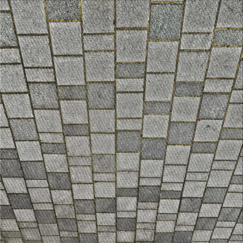 Tapis gris tissé à la machine, Carré 5 pi