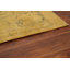 Tapis jaune à motif subtil 5 x 7