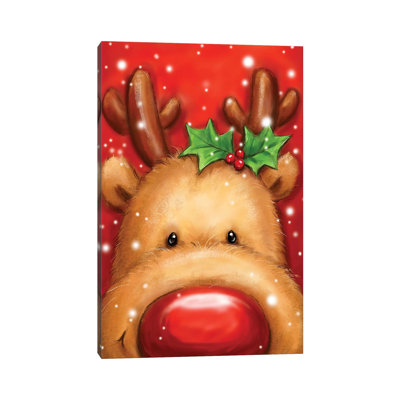 Reindeer I 1 Piece Wrapped Canvas Wall Art