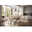 Erie 48cm H Polyester Blend Upholstered Metal Parsons Chair in Ivory
