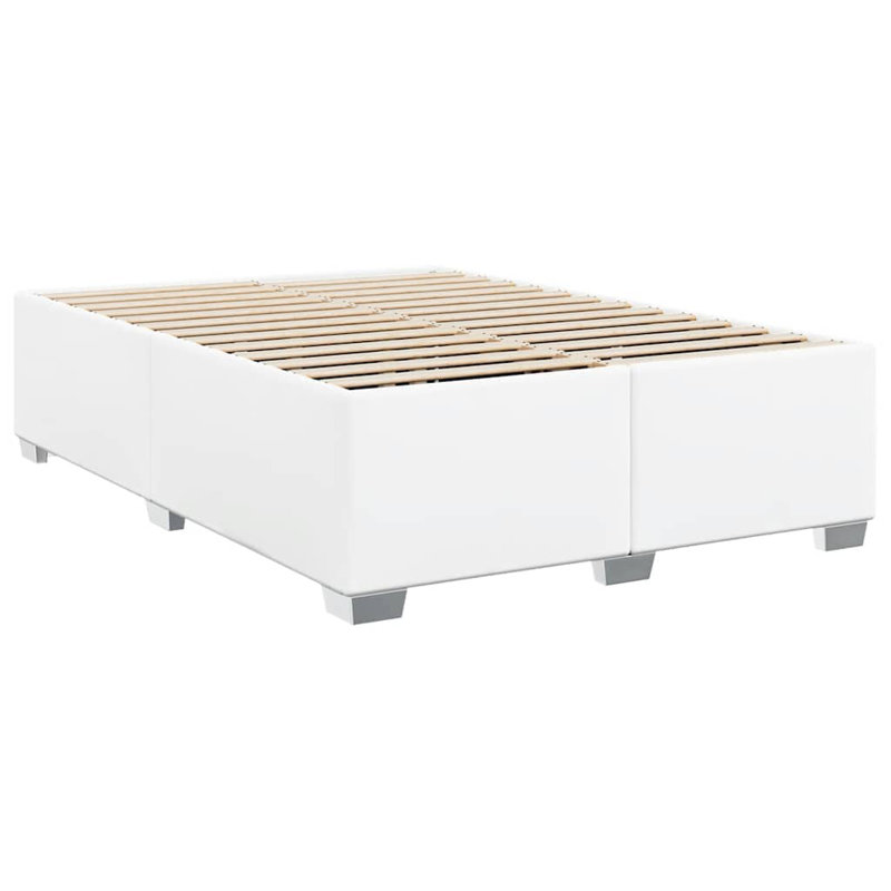 Lit en similicuir Latitude Run® Bed, Blanc, Grand lit