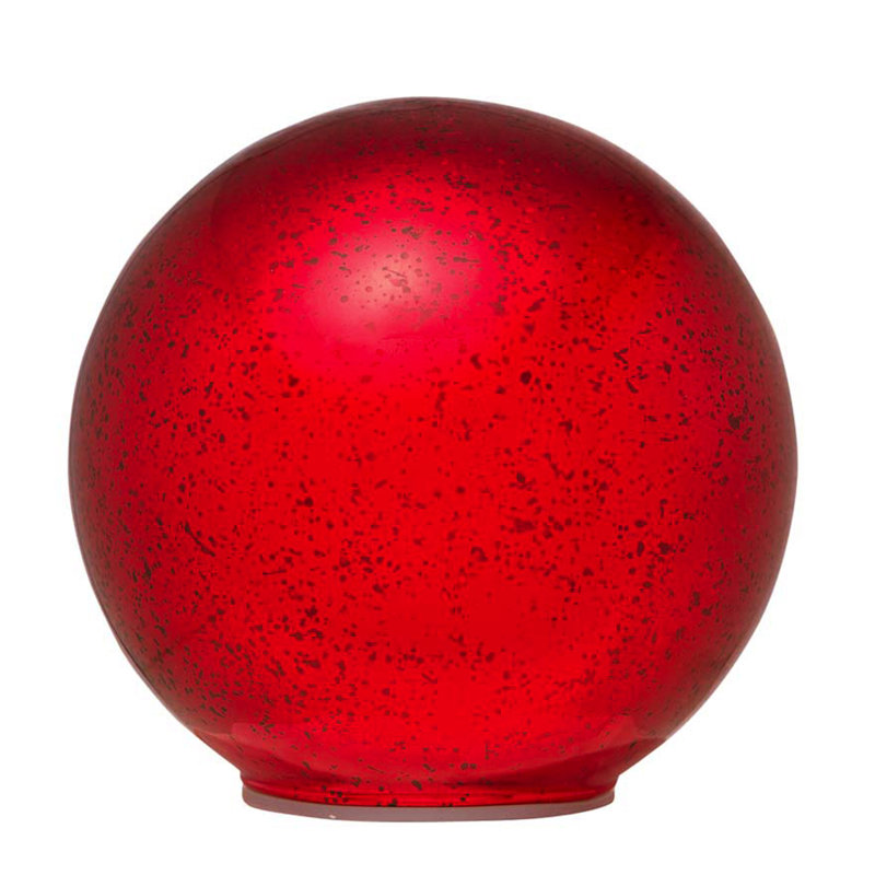 Globe métallique Aurich Cloche, Rouge