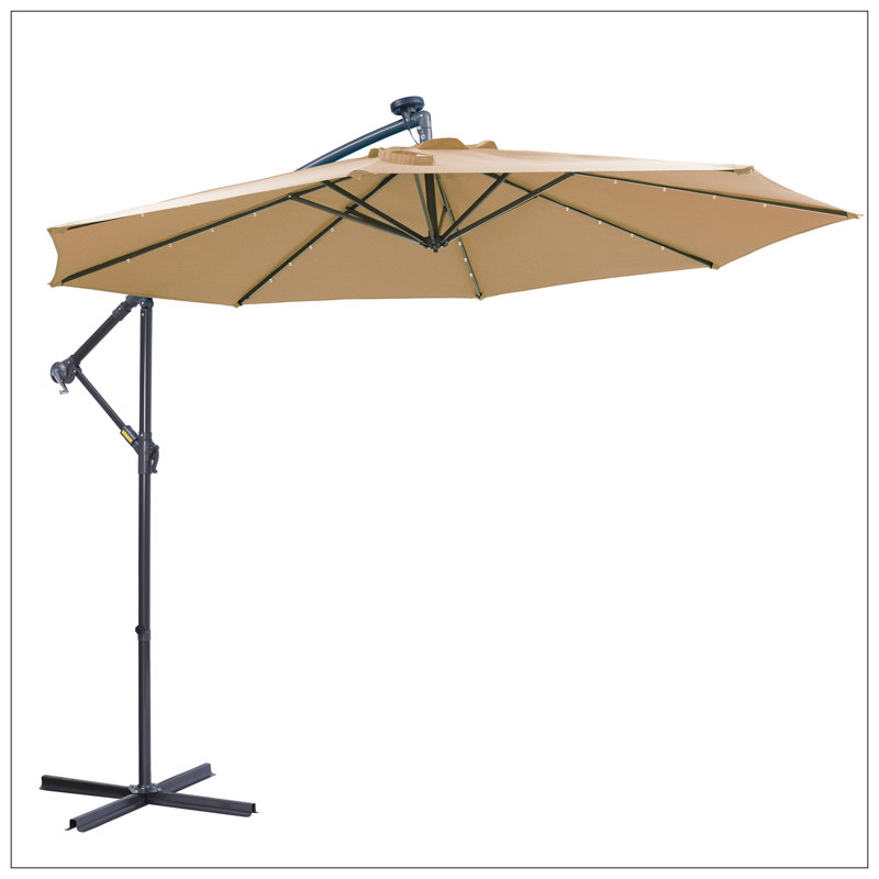 Parasol d'extérieur à DEL 10 pi