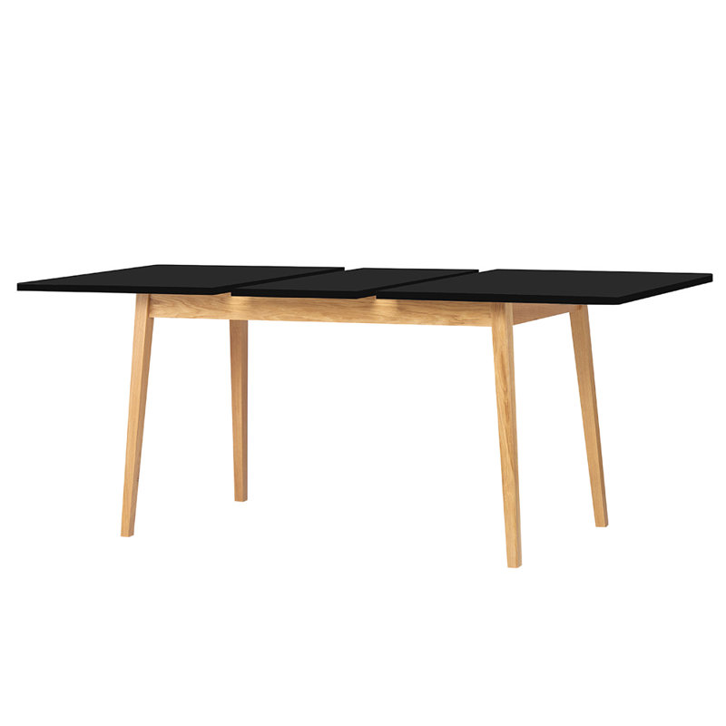 Nana Dining Table, H75 x L180 x W80cm, Anthracite/Oak