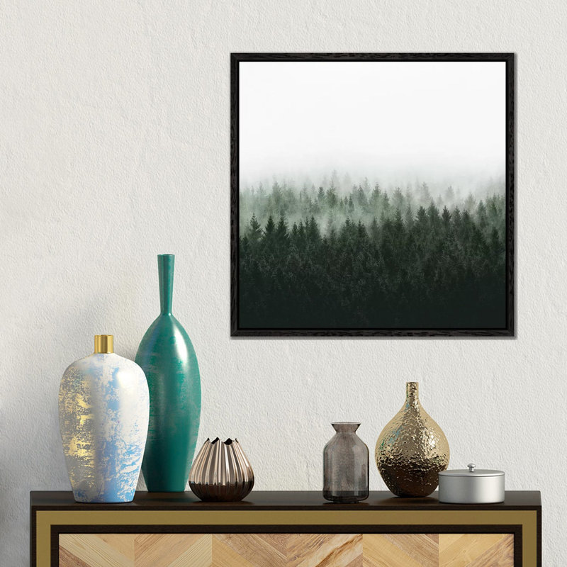 High And Low 1 Piece Wall Art on Canvas, 45.72 cm H x 45.72 cm W, Black Framed