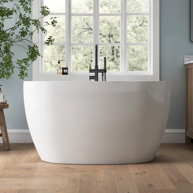 51'' Acrylic Freestanding Tub Freestanding Soaking Bathtub