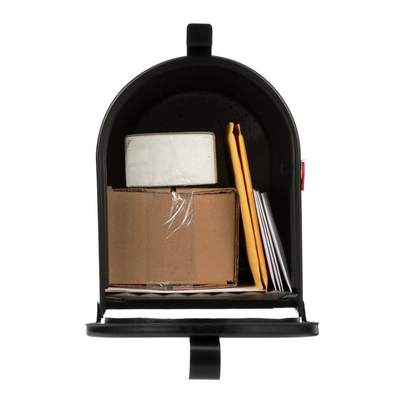Admiral aluminium, boîte aux lettres post-montage, Noir texturé, H 11,4 po x l 8,7 po x P 23,1 po