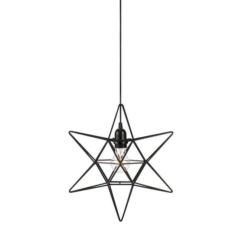 1 - Light Star Pendant, Black