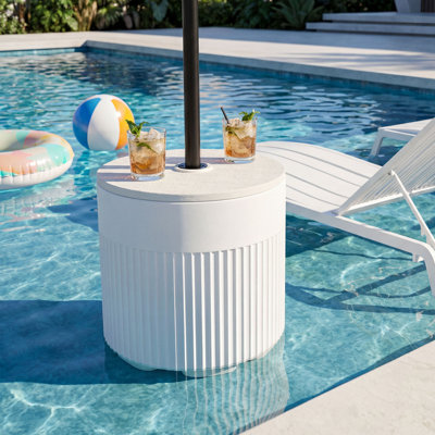 Patio Umbrella Base Side Table