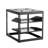 10u Open Frame Server Rack, 23 In Depth, Robust And , Wall Mounted Or Floor Standing, Vented Shelves For Air Circulation Structure, Cooling