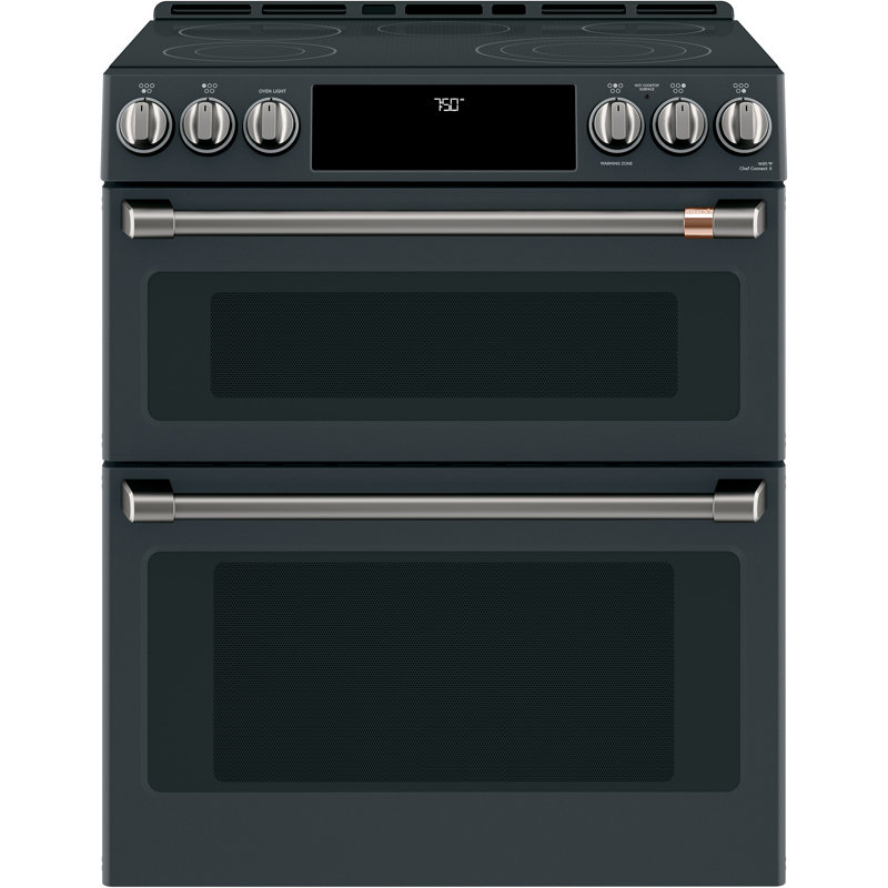 Front Control Electric Range Handle Kit, Brushed Black