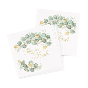 Serviettes de douche Greenery (Ensemble de 50)
