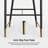 Cranis Beige Velvet Counter Stool With Upholstered, 1 Piece