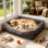 Bolster Cushion in Grey
