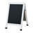 Magnetic A-Frame Chalkboard Sign - Double-Sided Chalk Sandwich Board Sidewalk Sign - 30" X 20" - White