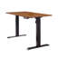 Bureau électrique debout, bureau à hauteur réglable, bureau assis-debout 24 po x 48 po, plateau en acajou / bois naturel-446613814-446613809