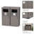 Outdoor Trash Can,Waterproof Resin Garbage Can